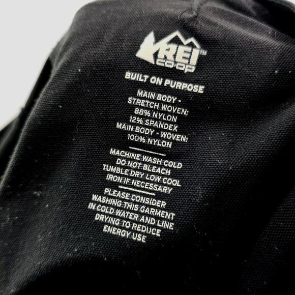 REI Co Op Pants Women 14 Black Screeline Hiking Nylon UPF Convertible Capri - Picture 9 of 15